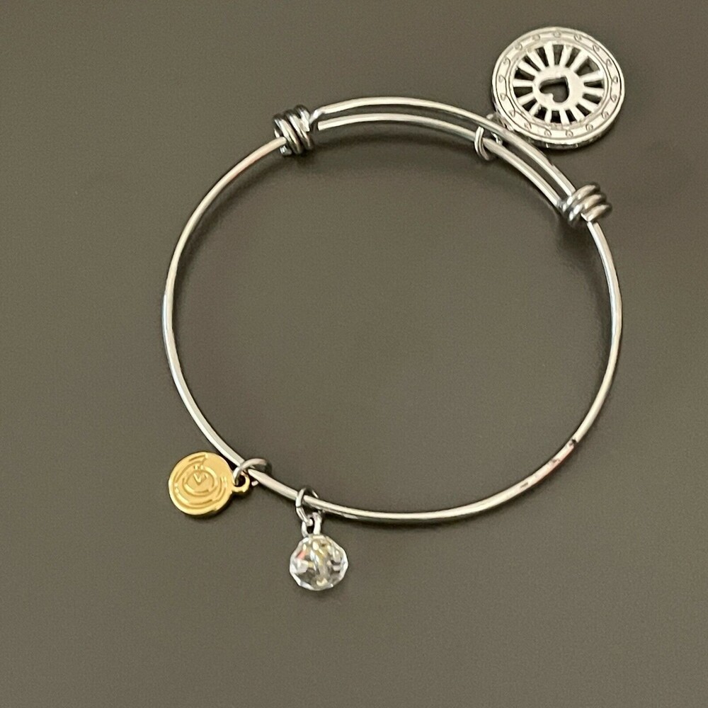 Love This Life You are my Sunshine Silver-tone Adjustable Bracelet NWOT
